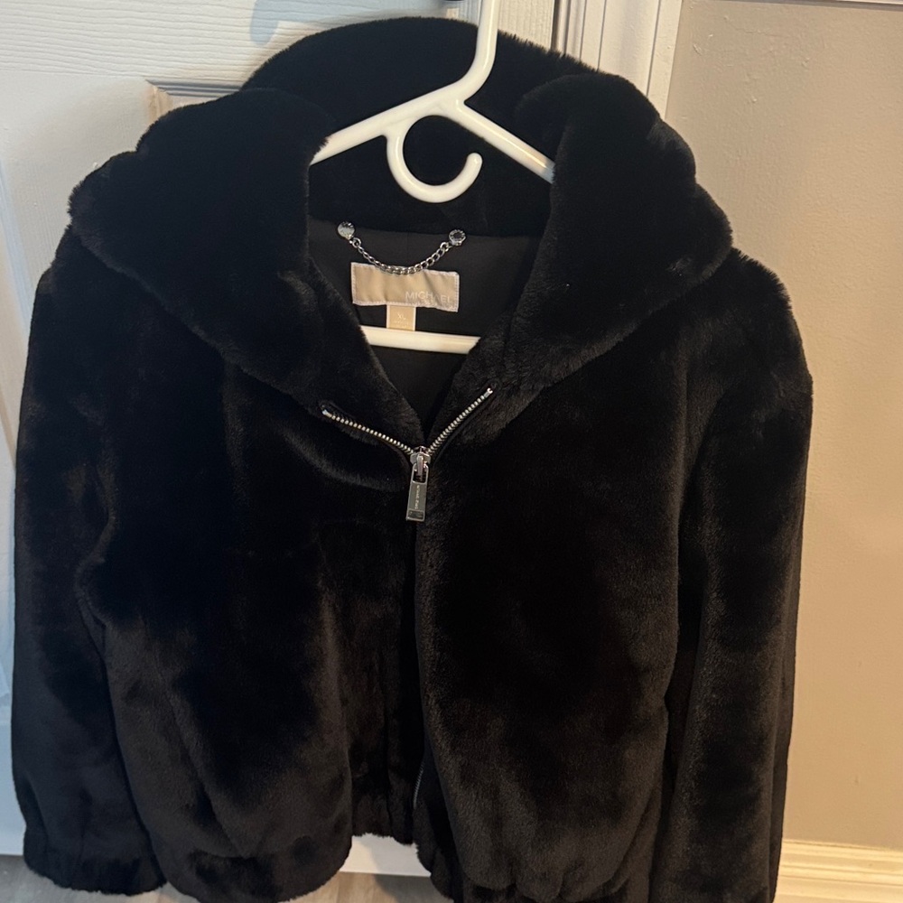 MICHAEL Michael Kors Black Teddy Jacket